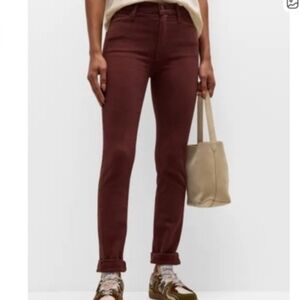 MOTHER The Mid Rise Dazzler Skimp In Second Chance Plum Ankle Jeans